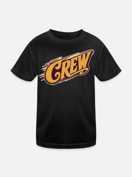 crew - Kids Functional T-Shirt - black - Front
