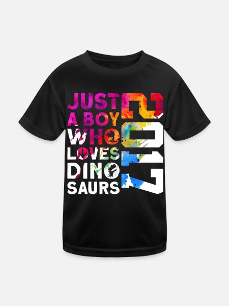 DINO 2017 DINOSAUR 9E ANNIVERSAIRE - T-shirt sport Enfant - noir - Devant