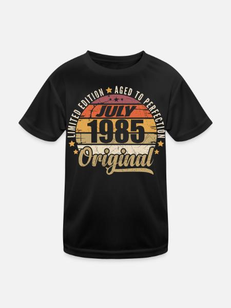 Anniversaire Mythique 1985 Cadeau Vintage 1985 - T-shirt sport Enfant - noir - Devant