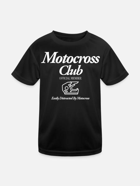 Motocross - Kids Functional T-Shirt - black - Front