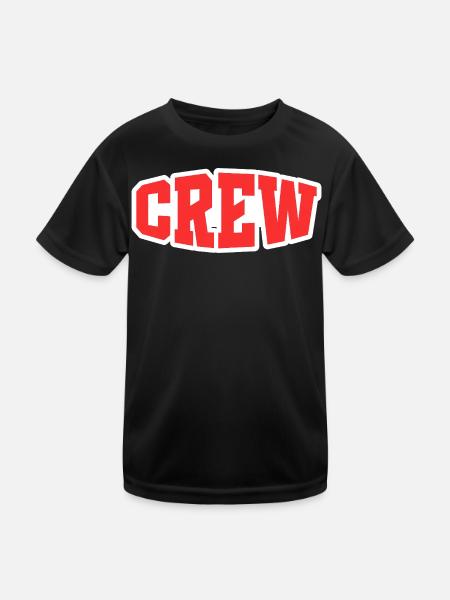 crew - Kids Functional T-Shirt - black - Front
