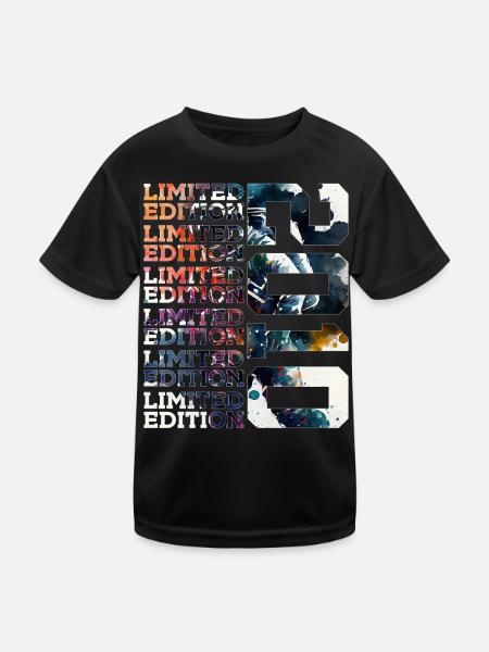 WELTRAUM 16 JAHRE 2010 ASTRONAUT 16. GEBURTSTAG - Kinder Funktions-T-Shirt - Schwarz - Vorne