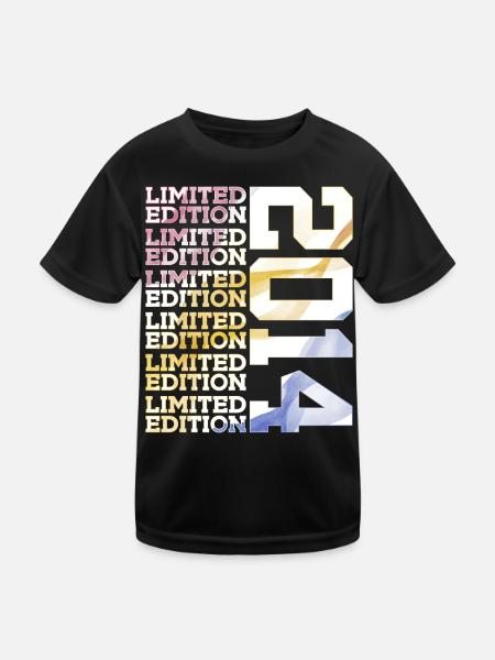 LIMITED EDITION 2014 - 12 JAHRE - 12. GEBURTSTAG - Kinder Funktions-T-Shirt - Schwarz - Vorne