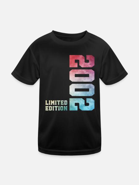 24. Geburtstag Limited Edition 2002 Jahrgang 2002 - Kinder Funktions-T-Shirt - Schwarz - Vorne