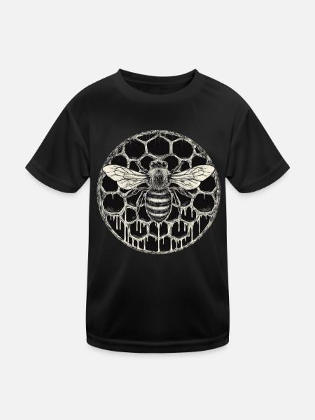 Beekeeper Suit Beekeeping Supplies Beekeeper Beekeeper - Kids Functional T-Shirt - black - Front