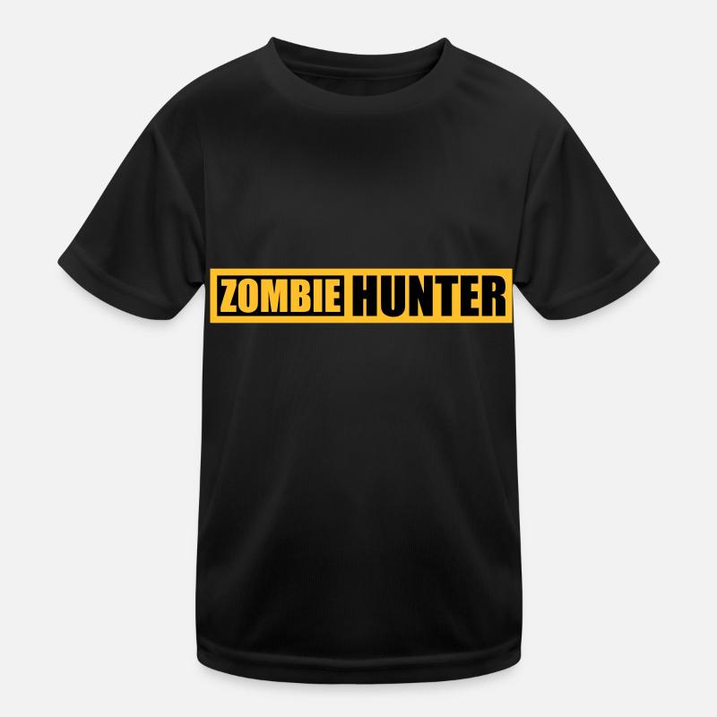 Chasseur de zombies Citation d’Halloween T-shirt sport Enfant