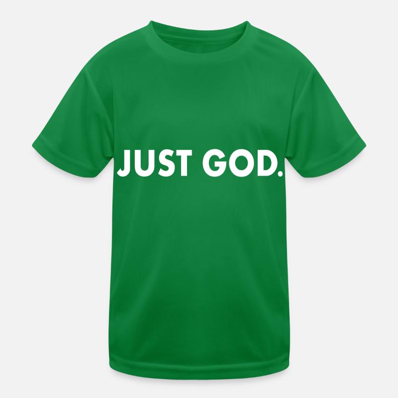 Just god Kinder Funktions-T-Shirt