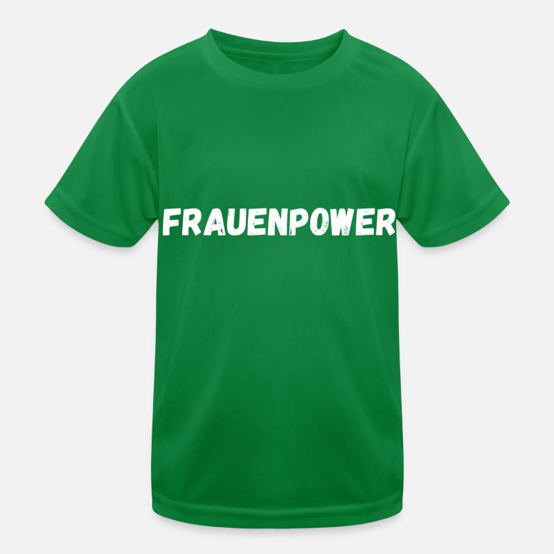 Frauenpower Kinder Funktions-T-Shirt