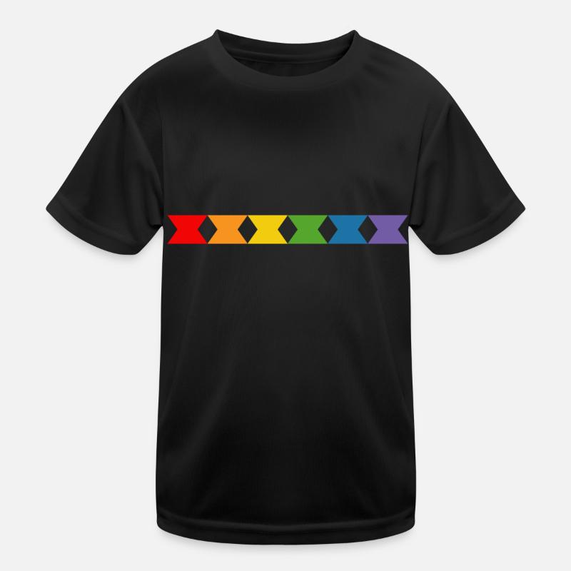 Regenbogen diabolo Kinder Funktions-T-Shirt