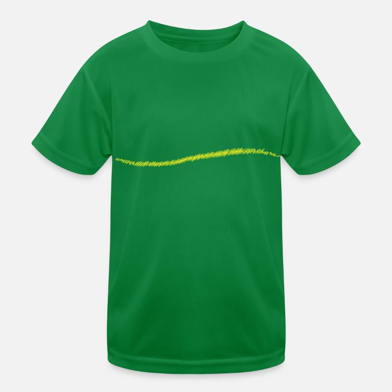 scribbled line | gekritzelter Strich Kinder Funktions-T-Shirt