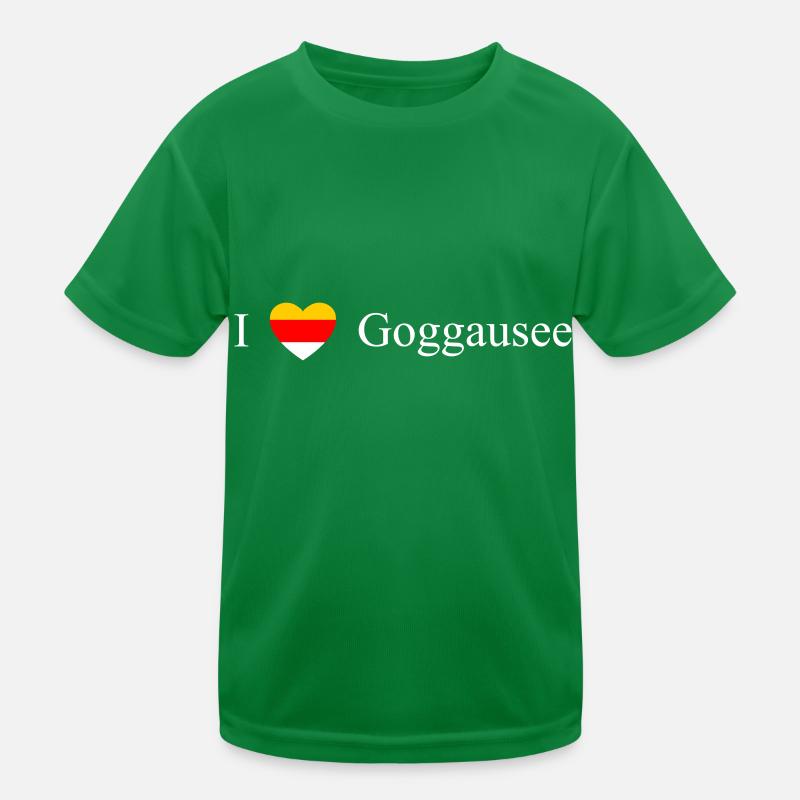 Carinthie Cœur Goggausee blanc T-shirt sport Enfant
