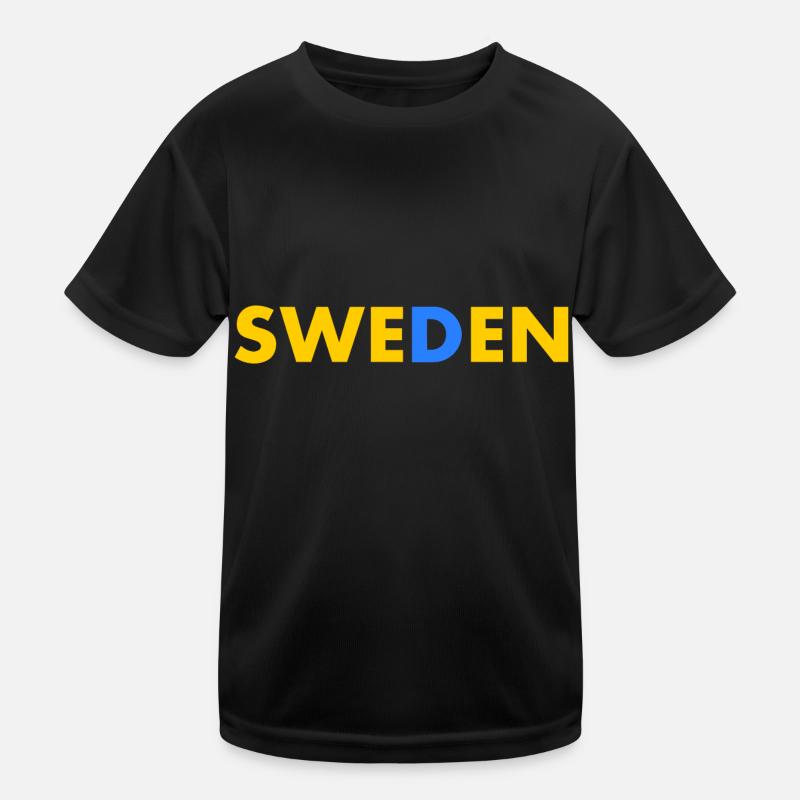 Schweden Kinder Funktions-T-Shirt