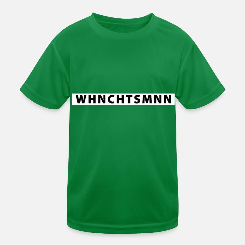 WHNCHTSMNN - Weihnachtsmann Kinder Funktions-T-Shirt