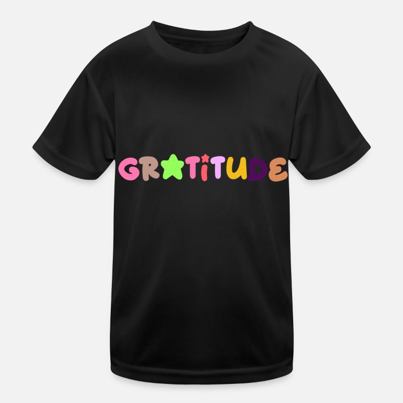Gratitude, positive thinking Kids Functional T-Shirt