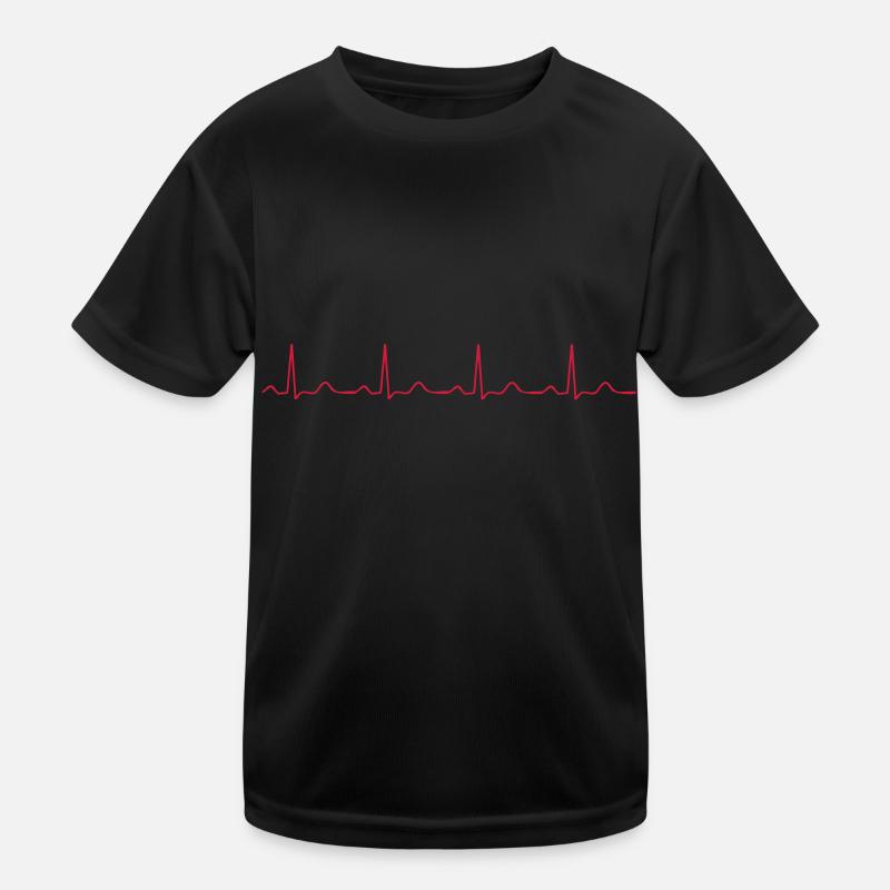 Herzschlag Kinder Funktions-T-Shirt