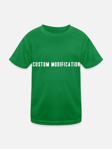 Custom Modification - Kids Functional T-Shirt - kelly green - Front