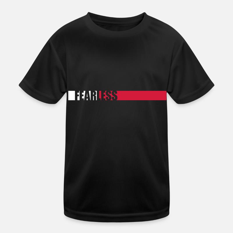 fearless Text Quote Design Kids Functional T-Shirt