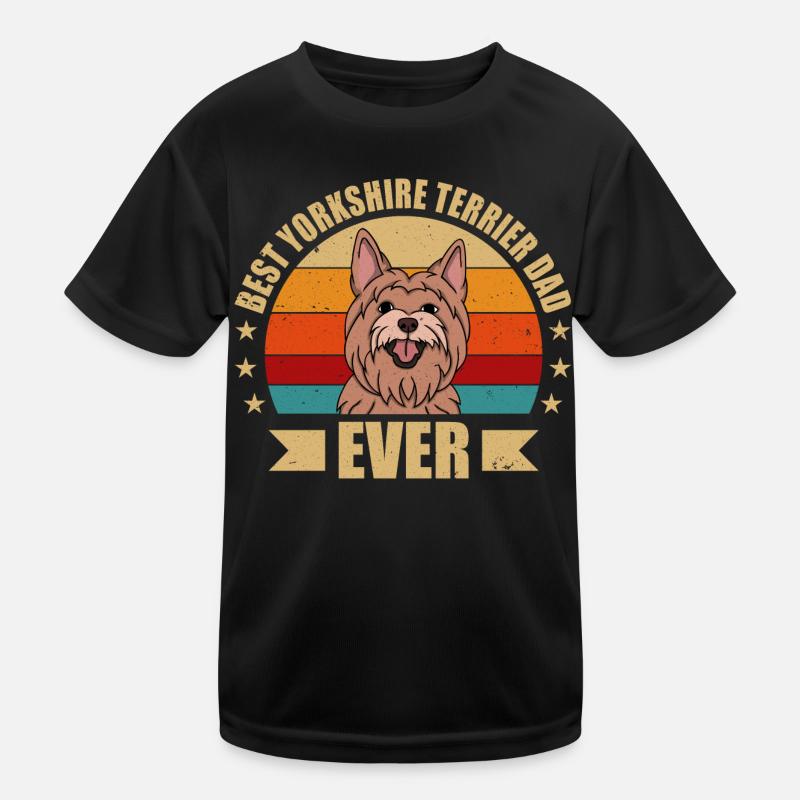 BEST YORKSHIRE TERRIER Papa Kids Functional T-Shirt