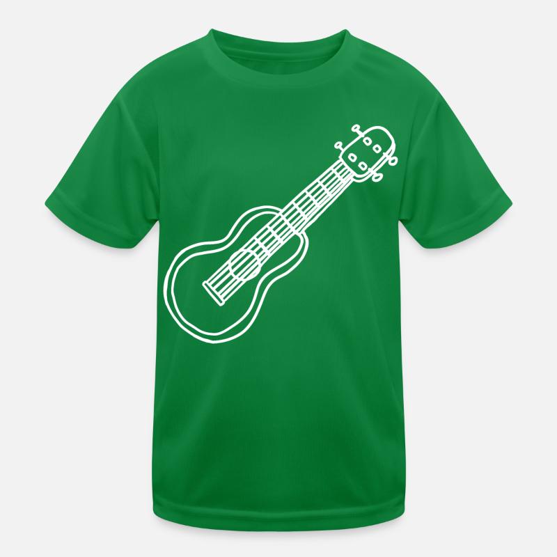 Ukulele Hawaii Sketch Kids Functional T-Shirt