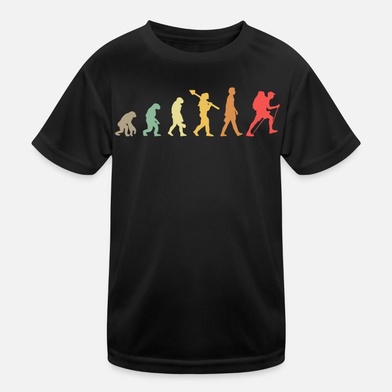 Evolution Hiking Wander Kinder Funktions-T-Shirt