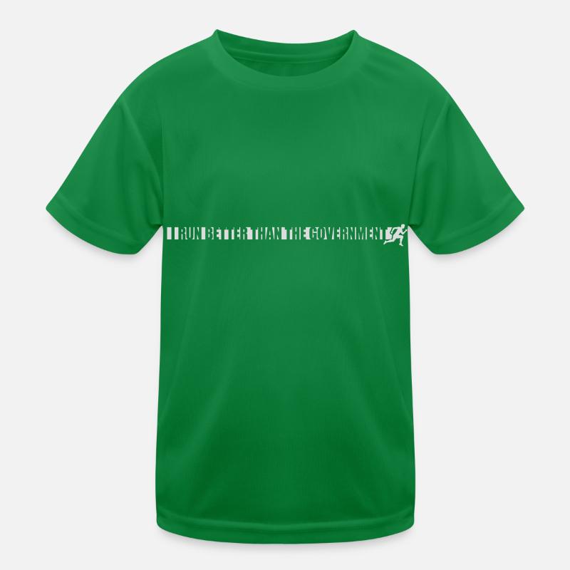run better than government Kids Functional T-Shirt