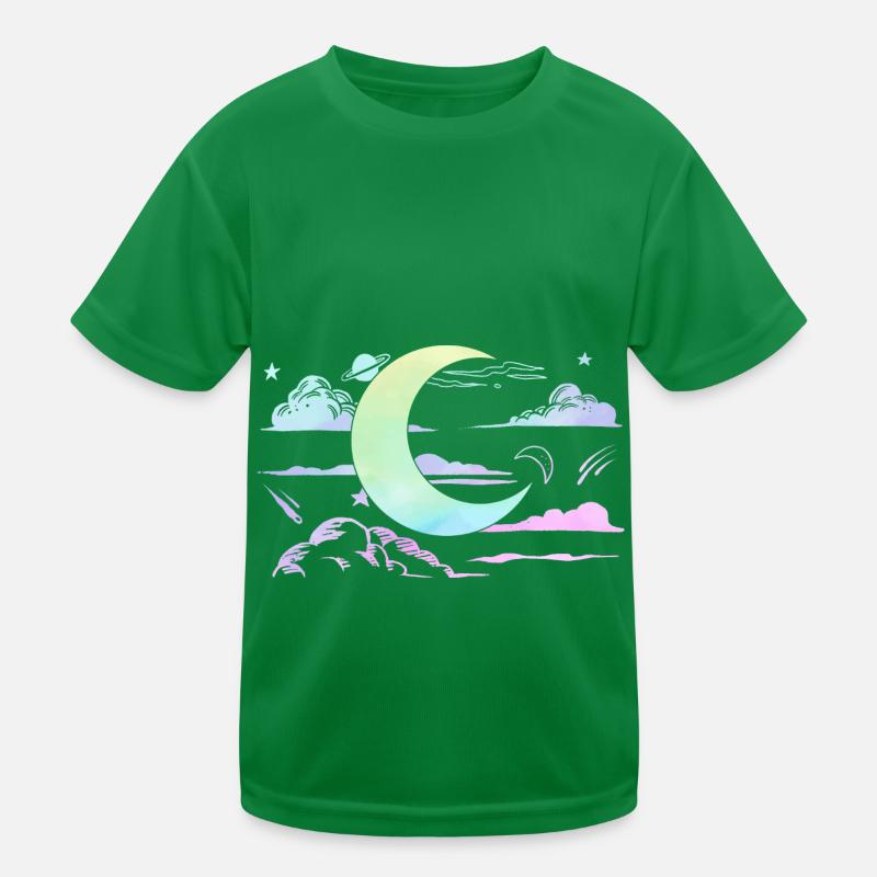 Kawaii Croissant de Lune Sorcière Pastel Goth Lune T-shirt sport Enfant