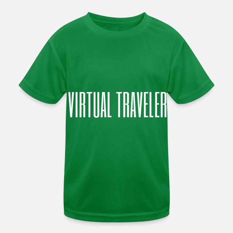 VIRTUAL TRAVELER / TECH GEEK / NERD Kinder Funktions-T-Shirt