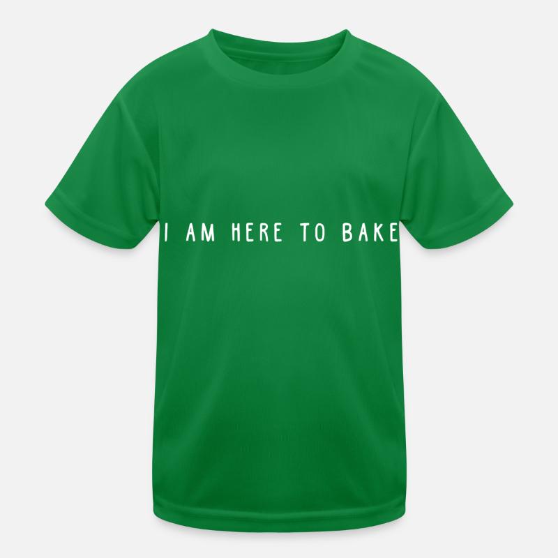 Hier zum Backen Kinder Funktions-T-Shirt