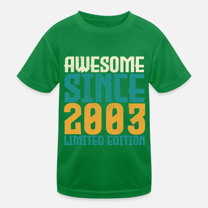Awesome seit 2003 limitierte Auflage. Kinder Funktions-T-Shirt