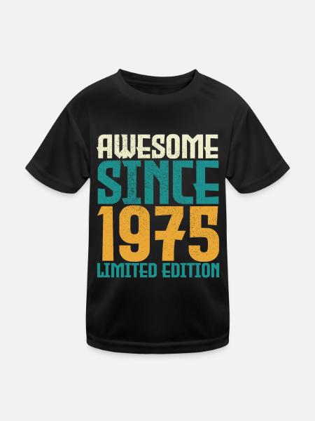 Awesome Since 1975 limited edition. - T-shirt sport Enfant - noir - Devant