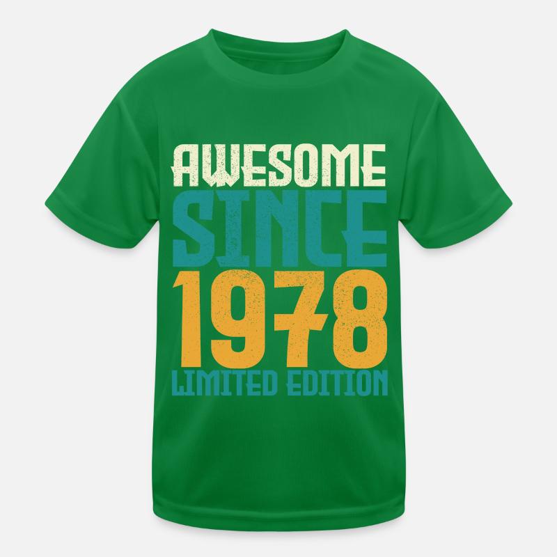 Awesome seit 1978 limitierte Auflage. Kinder Funktions-T-Shirt
