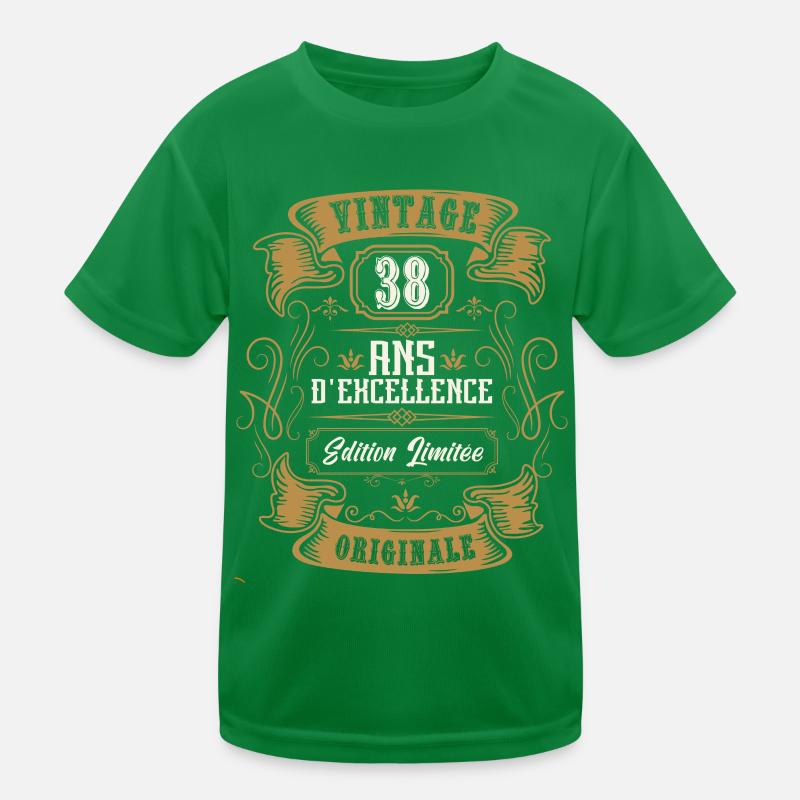 vintage 38 ans anniversaire, édition limitée. T-shirt sport Enfant