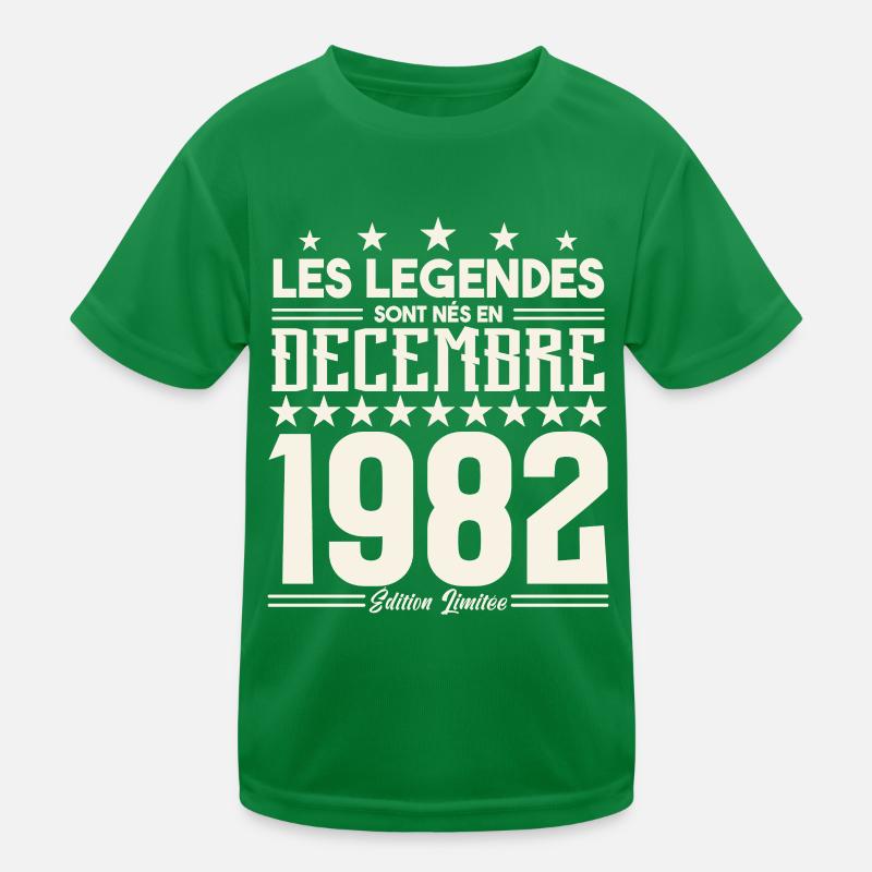 Les Légendes Sont Nés En Décembre 1982, Cadeau. T-shirt sport Enfant