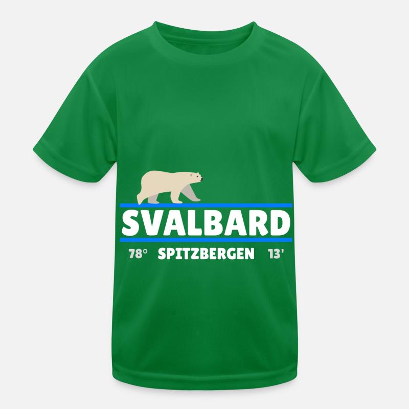 Svalbard Spitzberg Norvège coordonne Polar Bear T-shirt sport Enfant