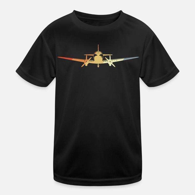 Avion à réaction look vintage T-shirt sport Enfant