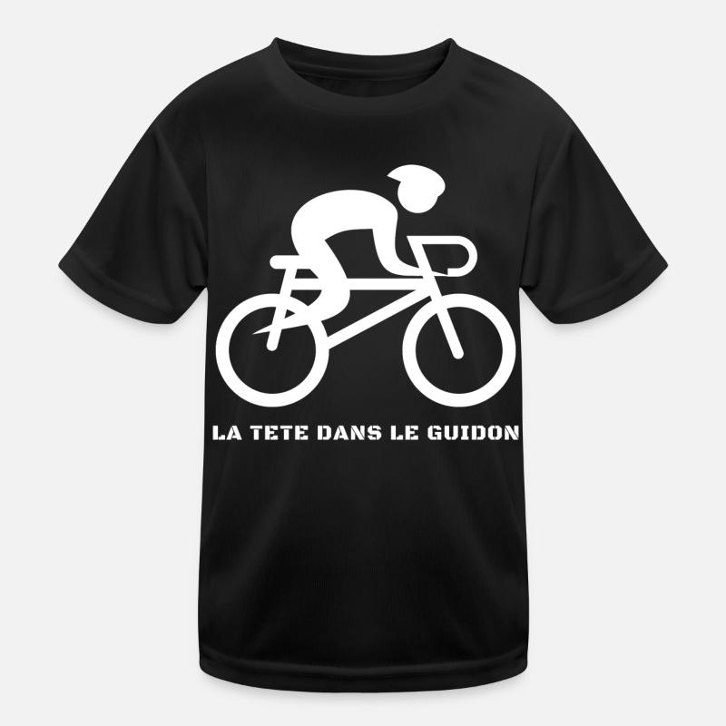 bicycle bicycle bicycles bicycle head in the handlebars Kids Functional T-Shirt