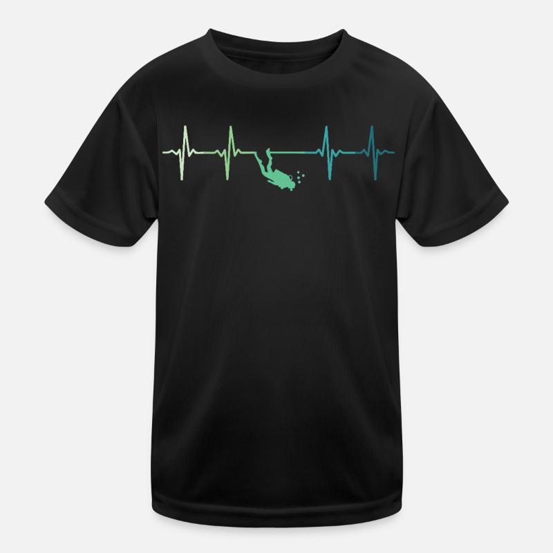 heartbeat diver diver Kids Functional T-Shirt
