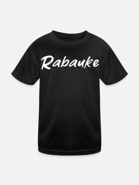 Rabauke - Kinder Funktions-T-Shirt - Schwarz