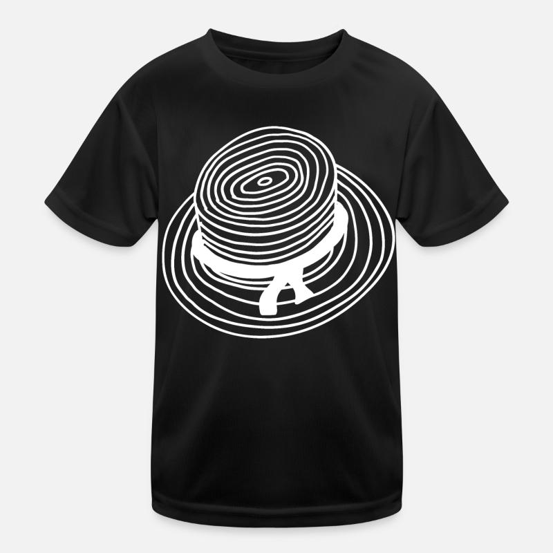 Strohhut Umriss Kinder Funktions-T-Shirt