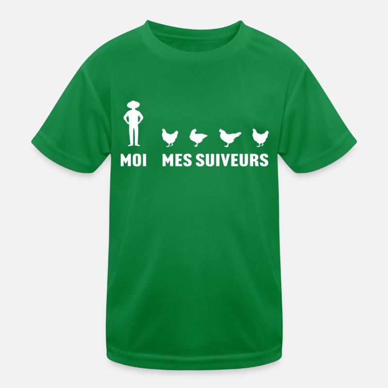 moi et mes suiveurs poules T-shirt sport Enfant