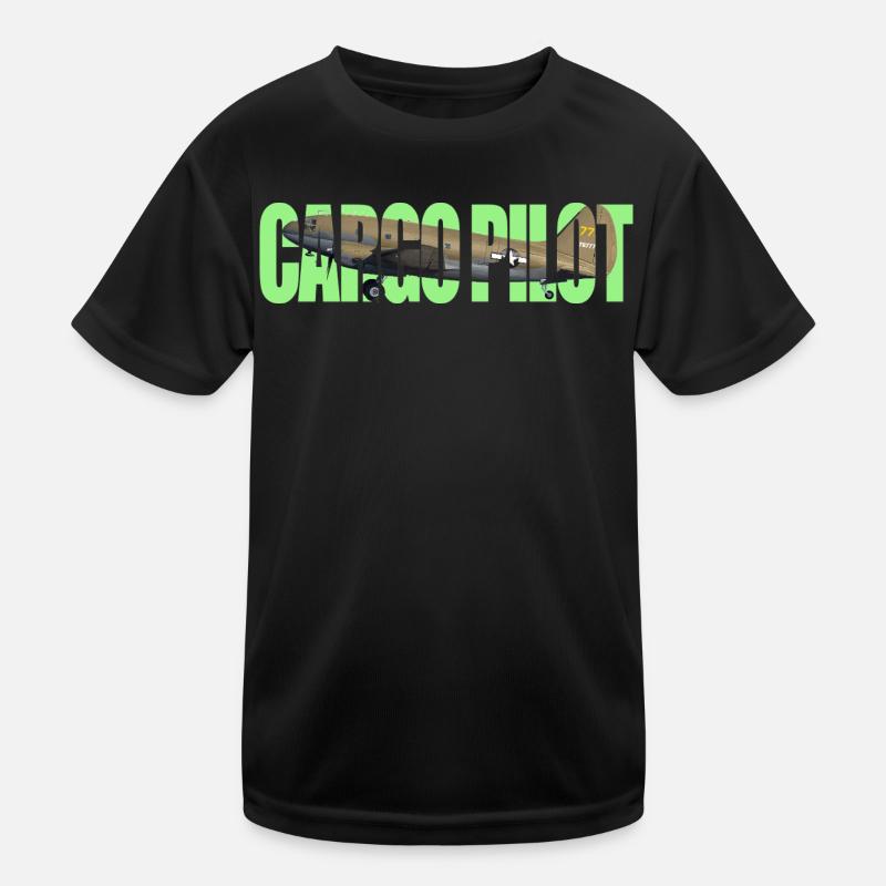 Cargo pilot C-46 Kids Functional T-Shirt