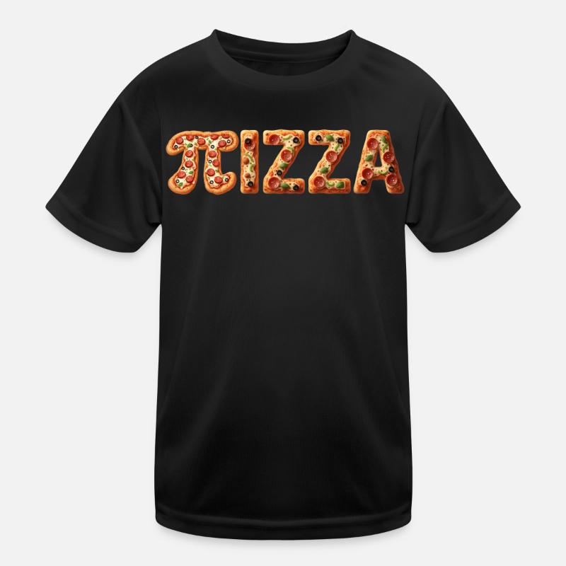 PIZZA Bunte Teigbuchstaben Kinder Funktions-T-Shirt