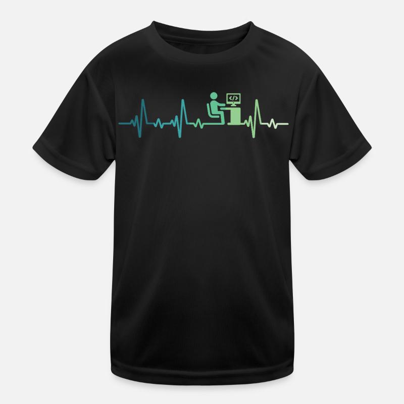 Heartbeat Programmer-Entwickler Kinder Funktions-T-Shirt