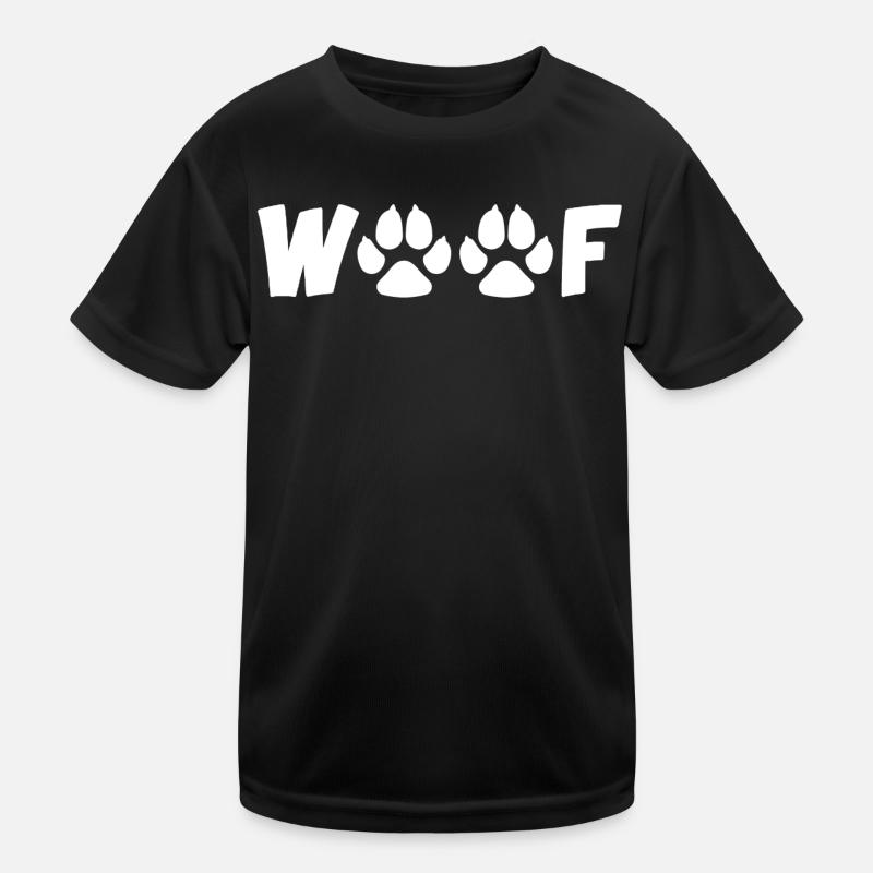 Barking dog (white) Kids Functional T-Shirt