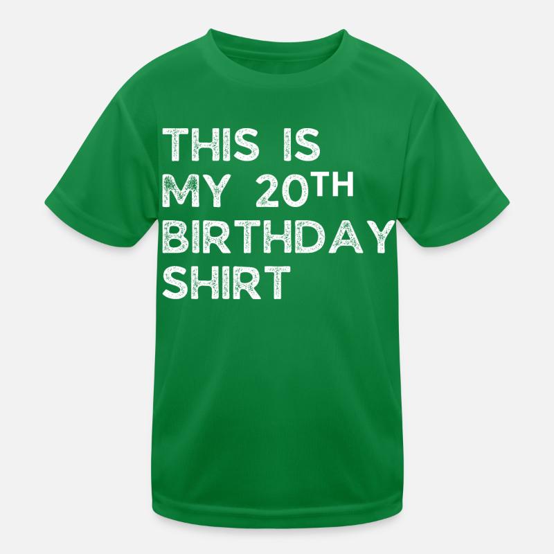 20e anniversaire. T-shirt sport Enfant