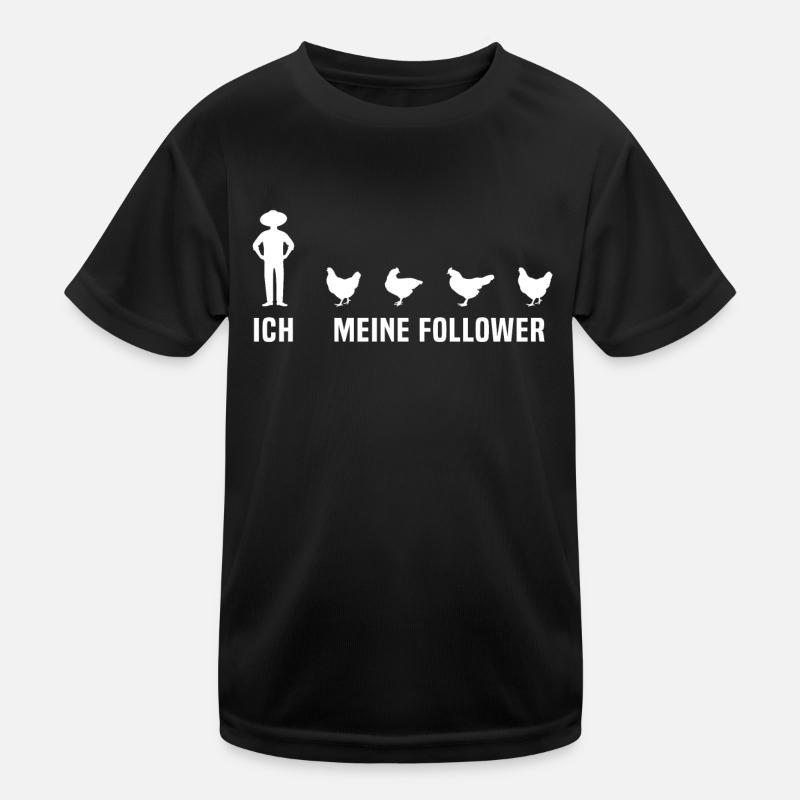 ich meine follower Hühner Kinder Funktions-T-Shirt