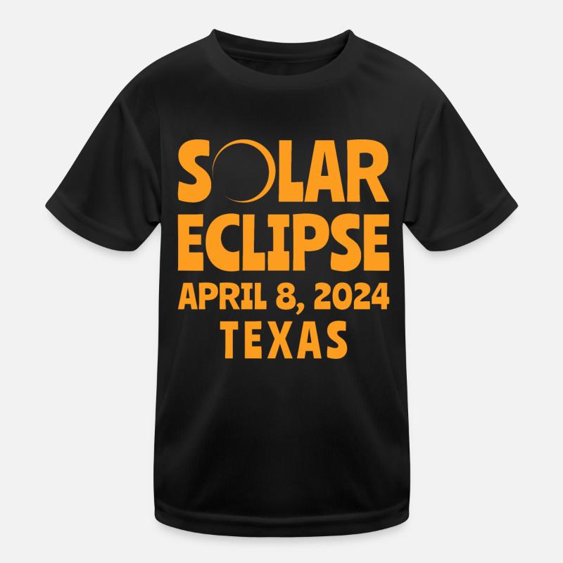 Sonnenfinsternis 2024 Texas Kinder Funktions-T-Shirt