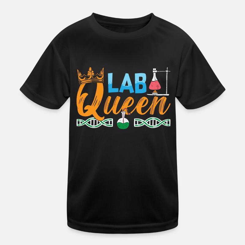 Lab Queen Labortechniker Wissenschaft Geschenk Kinder Funktions-T-Shirt