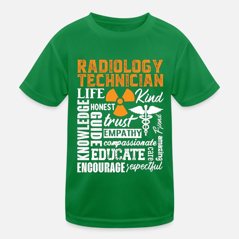 Radiology X-ray Technician Radiology Technician Kids Functional T-Shirt