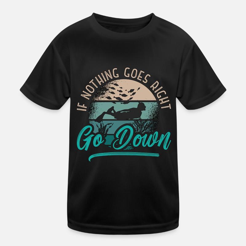 Apnoe Freitaucher Freitauchen Tauchen Geschenk Kinder Funktions-T-Shirt